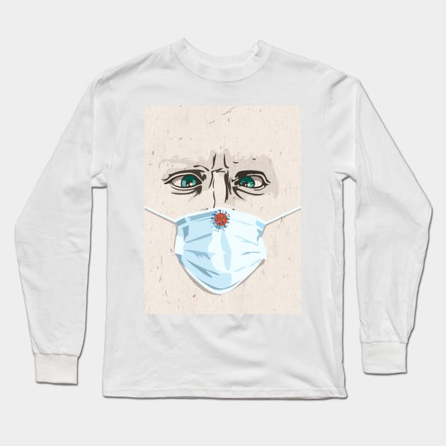 Coronavirus Long Sleeve T-Shirt by Sauher